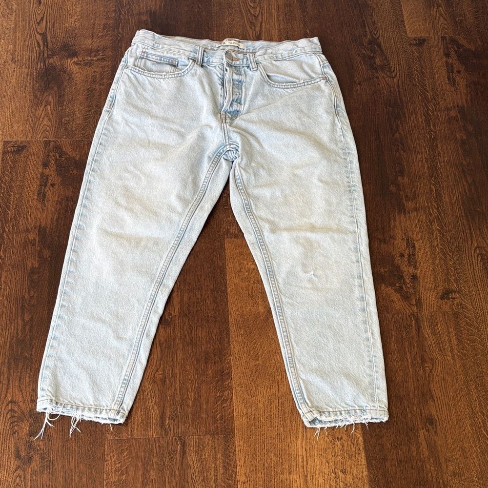 Zara Light Blue Denim Pants size 32